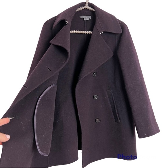 VINCE Wool Double Breasted Short Pea Coat as seen on Taylor Swift Size Small - Picture 4 of 7
